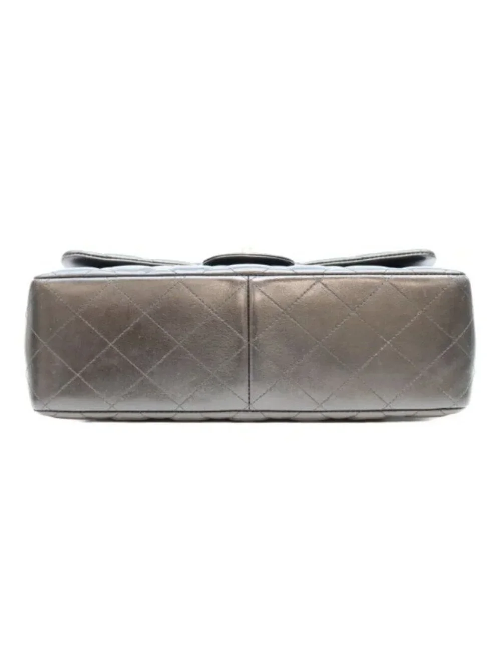 Chanel Black Lamb Silver Double Flap Maxi Quilted 30